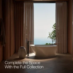 Floor-mount bath filler trim with handshower^Kohler Hot