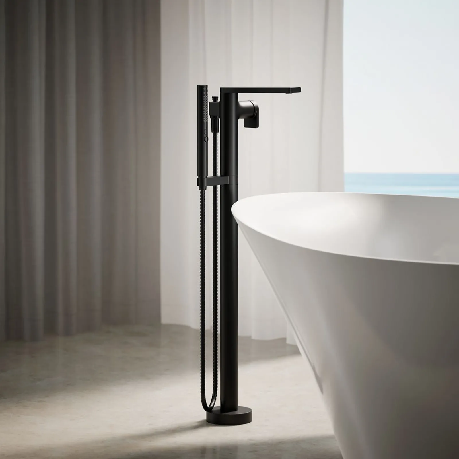 Floor-mount bath filler trim with handshower^Kohler Outlet