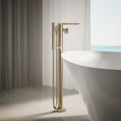 Floor-mount bath filler trim with handshower^Kohler Outlet