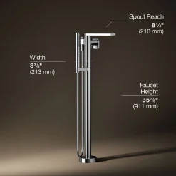 Floor-mount bath filler trim with handshower^Kohler Outlet