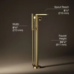 Floor-mount bath filler trim with handshower^Kohler Outlet