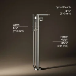 Floor-mount bath filler trim with handshower^Kohler Outlet