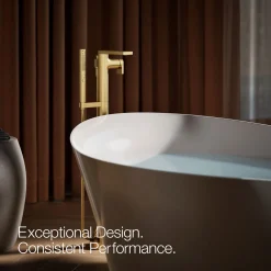 Floor-mount bath filler trim with handshower^Kohler Outlet