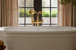 Floor-mount bath filler trim with handshower^Kohler Online