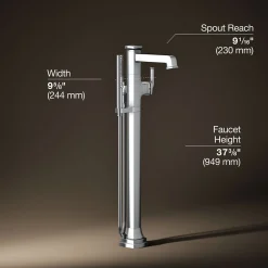 Floor-mount bath filler trim with handshower^Kohler Discount