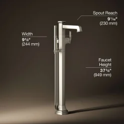 Floor-mount bath filler trim with handshower^Kohler Discount