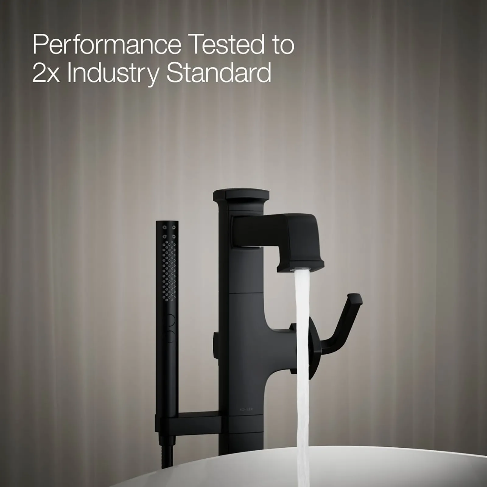 Floor-mount bath filler trim with handshower^Kohler Discount