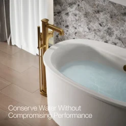 Floor-mount bath filler trim with handshower^Kohler Discount