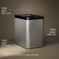 5-3/4-gallon dual-compartment open-top trash can^Kohler New
