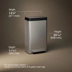 8-gallon loft step trash can^Kohler Hot