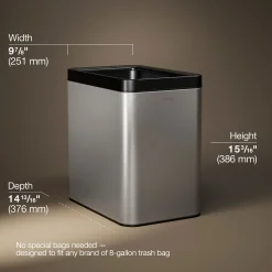 6-1/2-gallon open-top trash can^Kohler Sale