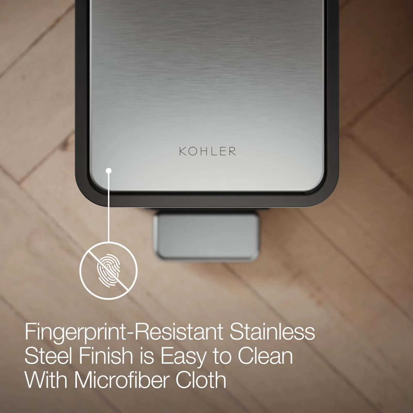 2.5-gallon slim step trash can^Kohler Discount