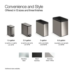 2.5-gallon slim step trash can^Kohler Discount