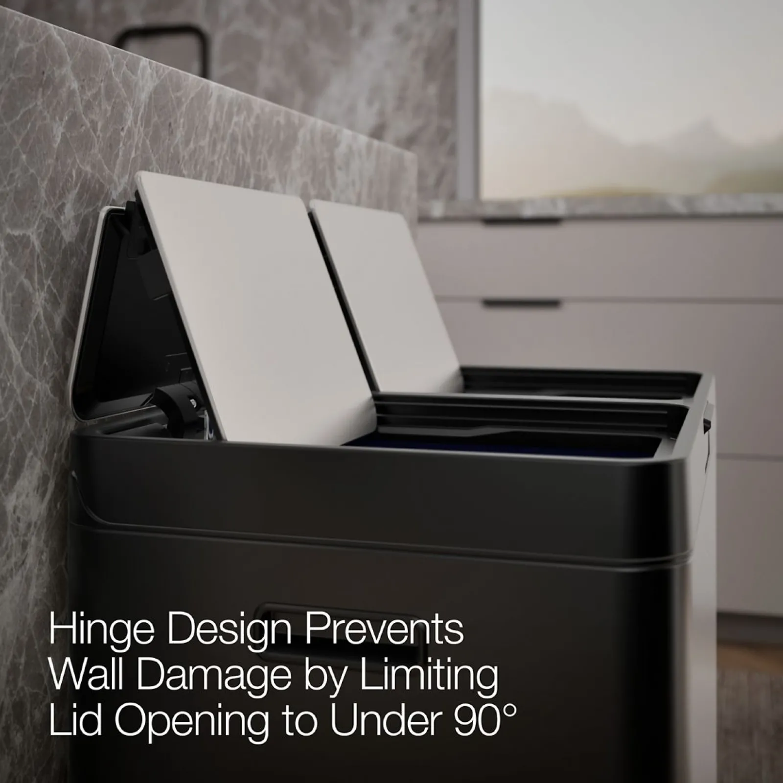 21.7-gallon dual-bin step trash can^Kohler Clearance