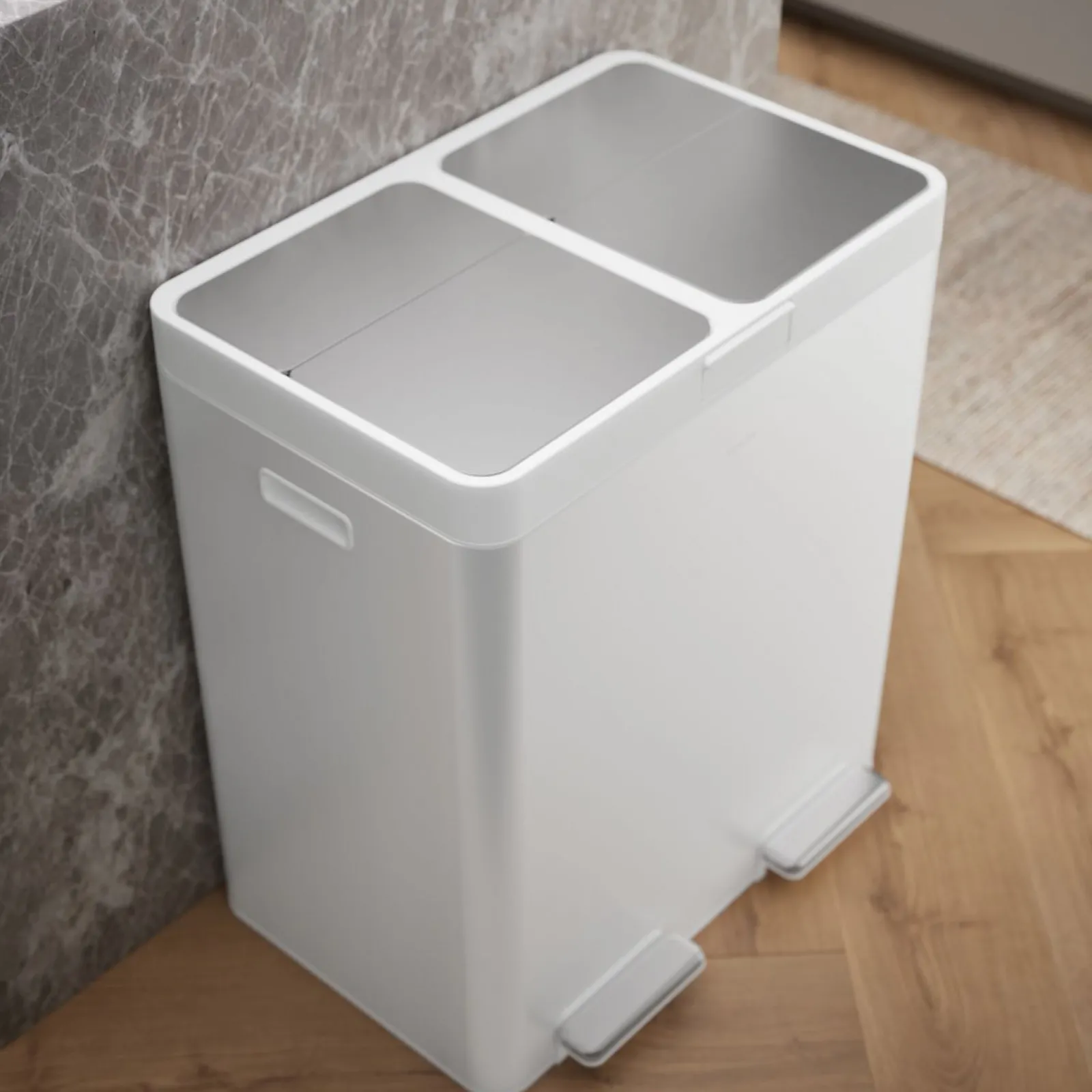 21.7-gallon dual-bin step trash can^Kohler Clearance