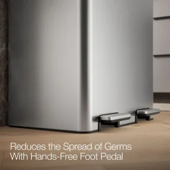 21.7-gallon dual-bin step trash can^Kohler Clearance