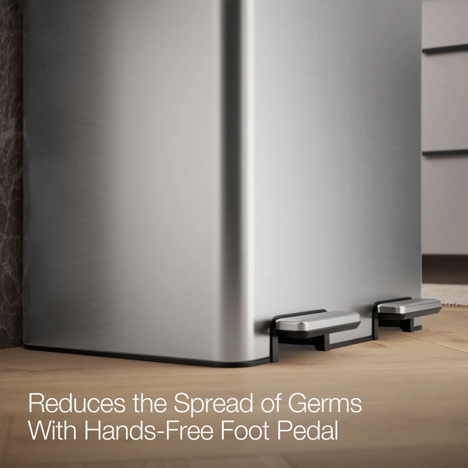 21.7-gallon dual-bin step trash can^Kohler Clearance