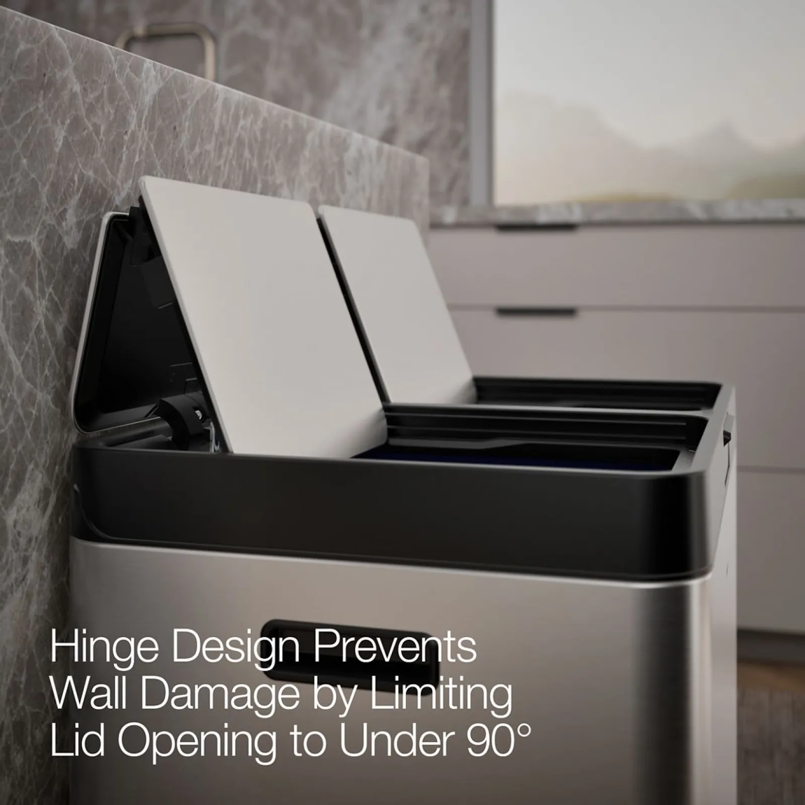 21.7-gallon dual-bin step trash can^Kohler Clearance