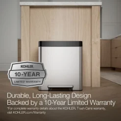 8-gallon step trash can^Kohler Hot