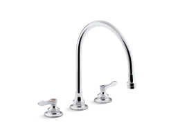 1.5 gpm kitchen sink faucet with 9-5/16" gooseneck spout, aerated flow and lever handles^Kohler Hot