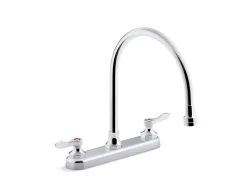 1.8 gpm kitchen sink faucet with 9-5/16" gooseneck spout, aerated flow and lever handles^Kohler Best