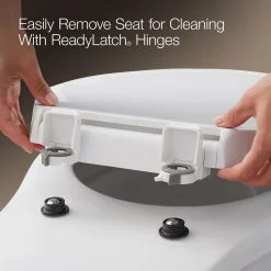 Heated ReadyLatch® Quiet-Close™ round-front toilet seat^Kohler Online