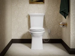 Heated ReadyLatch® Quiet-Close™ elongated toilet seat^Kohler Outlet