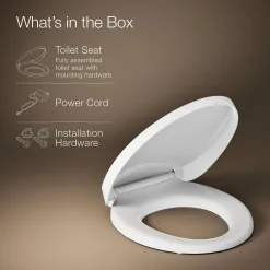 Heated round-front toilet seat^Kohler Outlet