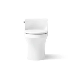 Hidden cord one-piece compact elongated toilet with concealed trapway, 1.28 gpf toilet^Kohler Clearance