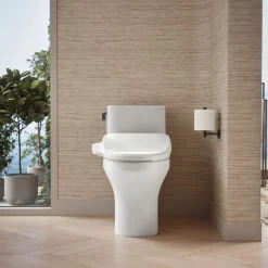 Hidden cord one-piece compact elongated toilet with skirted trapway, 1.28 gpf^Kohler New