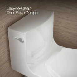 Hidden cord one-piece elongated toilet with skirted trapway, dual-flush^Kohler Hot