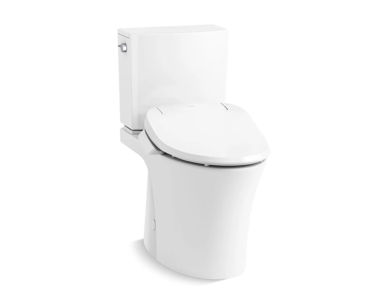 Hidden cord two-piece elongated toilet with skirted trapway, 1.28 gpf^Kohler Discount