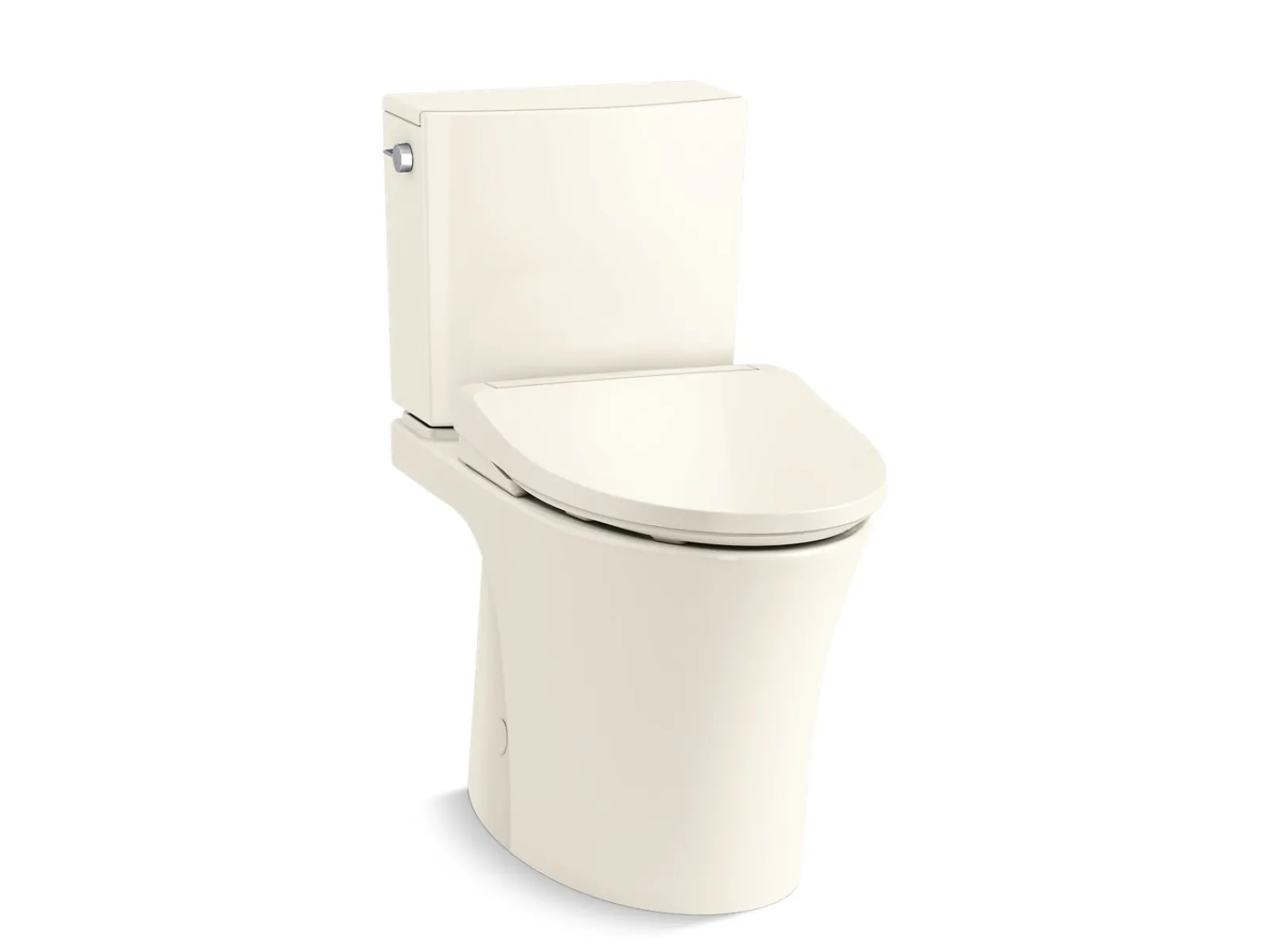 Hidden cord two-piece elongated toilet with skirted trapway, 1.28 gpf^Kohler Discount