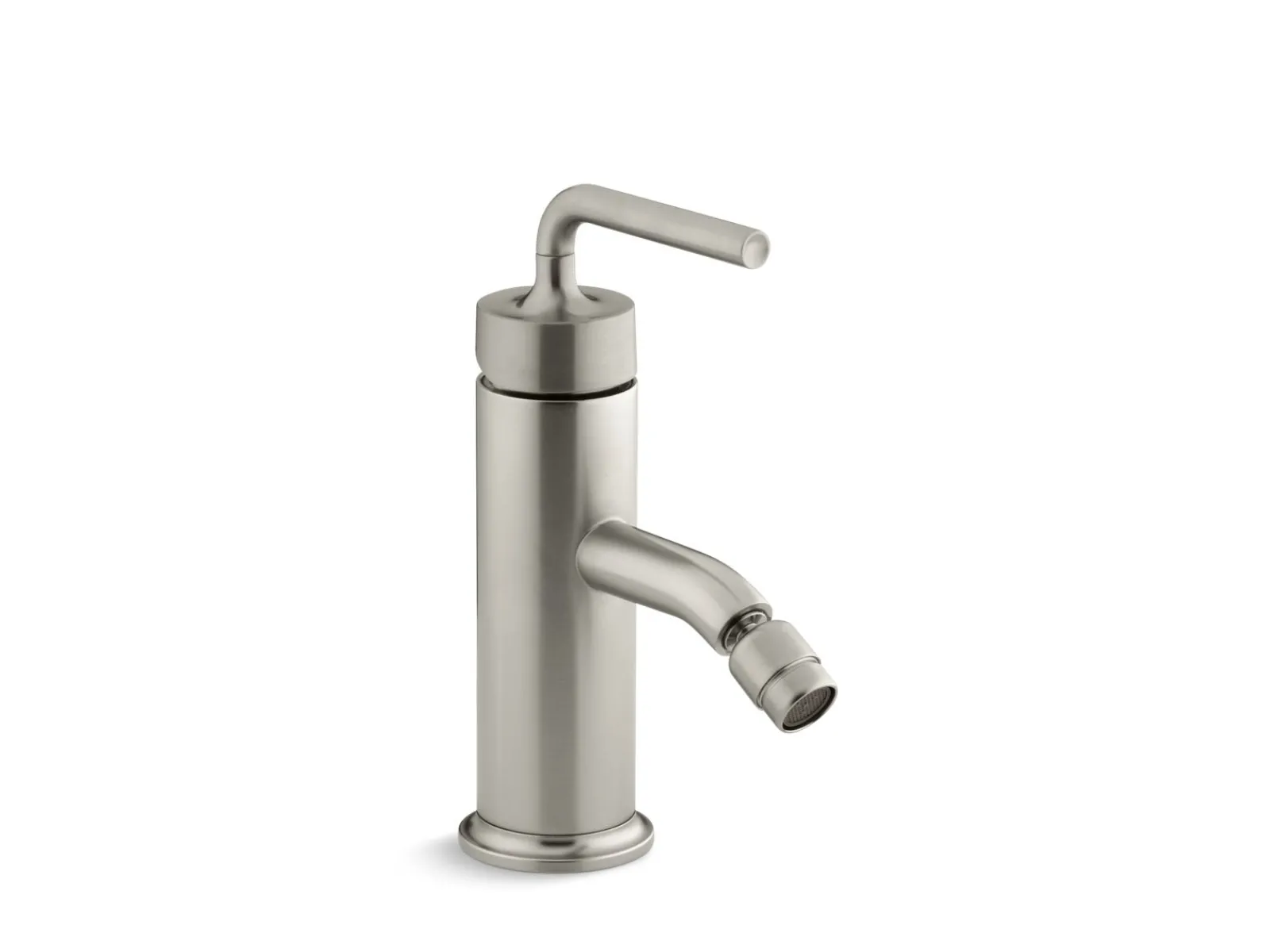 Horizontal swivel spray aerator bidet faucet with straight lever handle^Kohler New