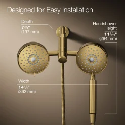 2-in-1 multifunction 1.75 gpm shower combo kit^Kohler Hot