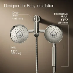 2-in-1 multifunction 2.5 gpm shower combo kit^Kohler Online