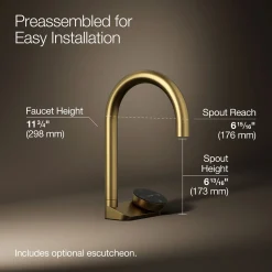 4-in-1 short arc beverage faucet^Kohler Outlet