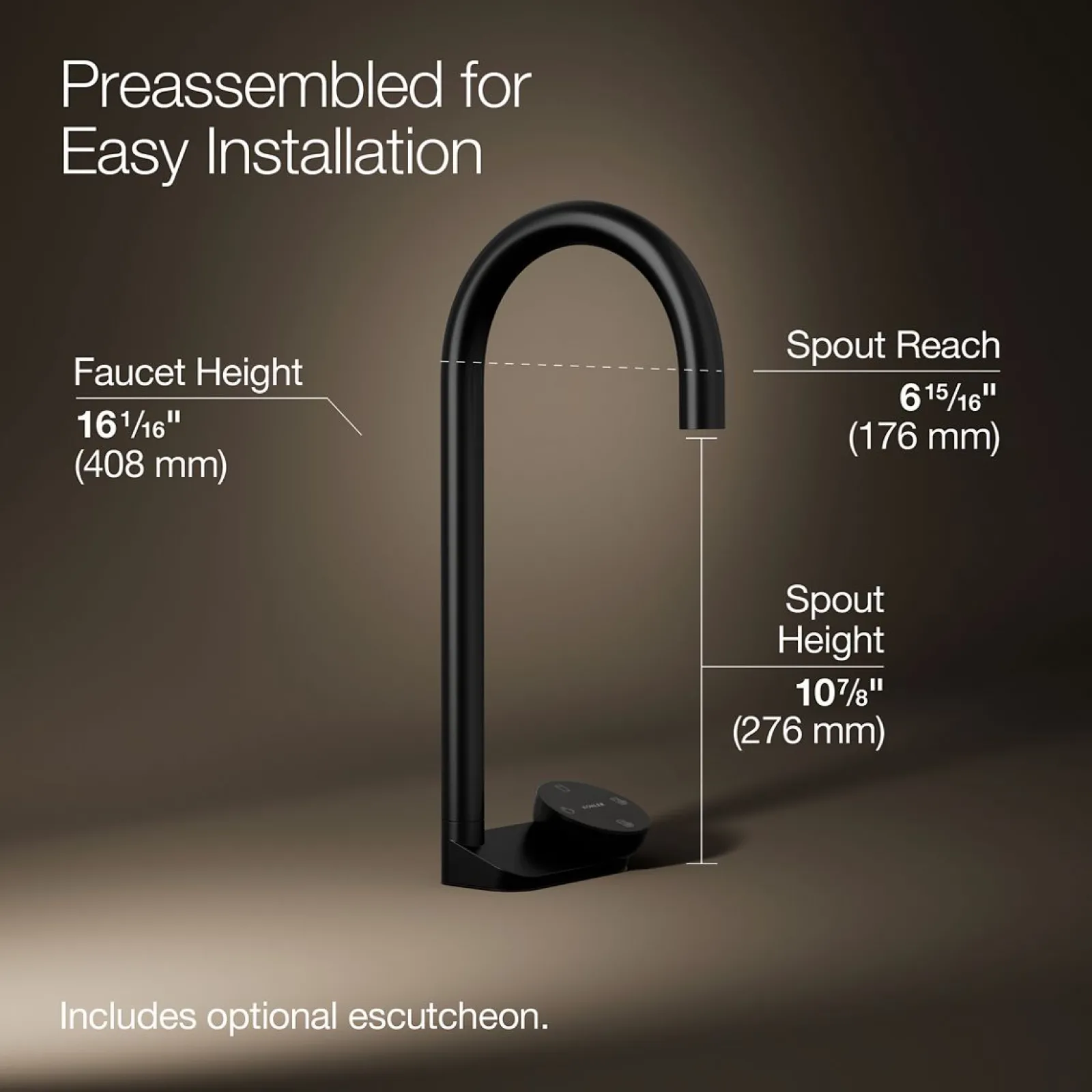 4-in-1 tall arc beverage faucet^Kohler New