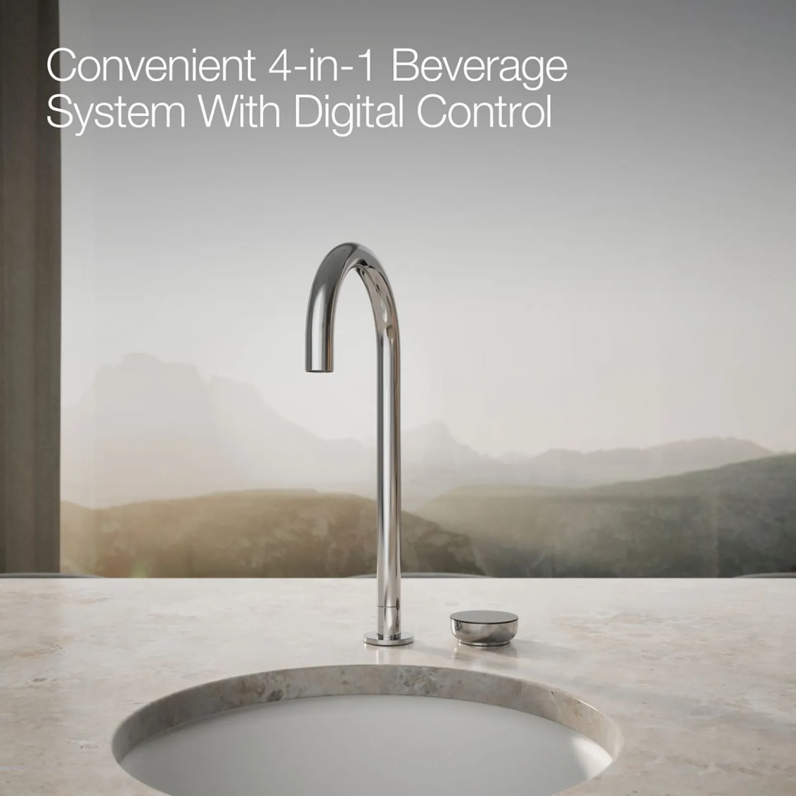 4-in-1 tall arc beverage faucet^Kohler New