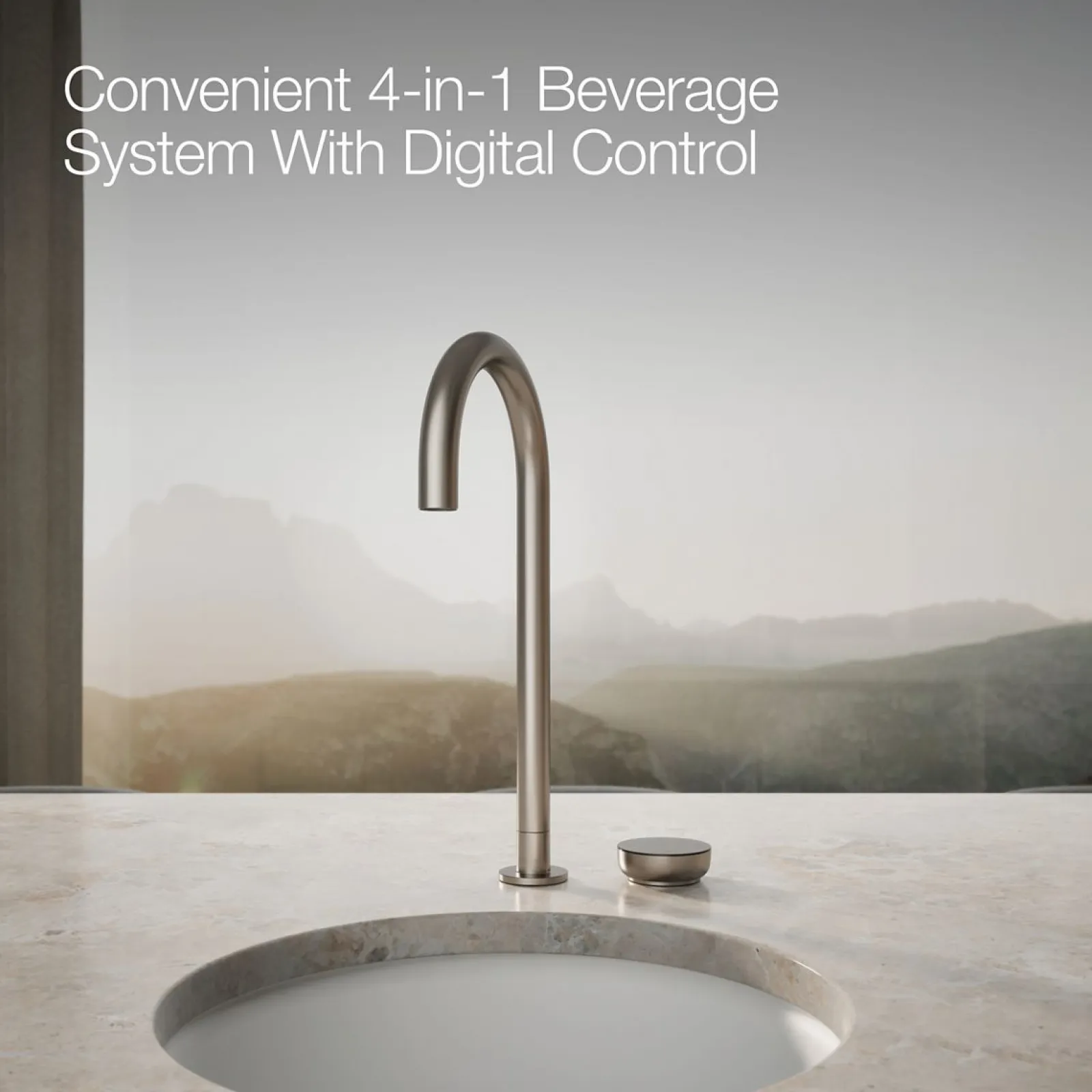 4-in-1 tall arc beverage faucet^Kohler New