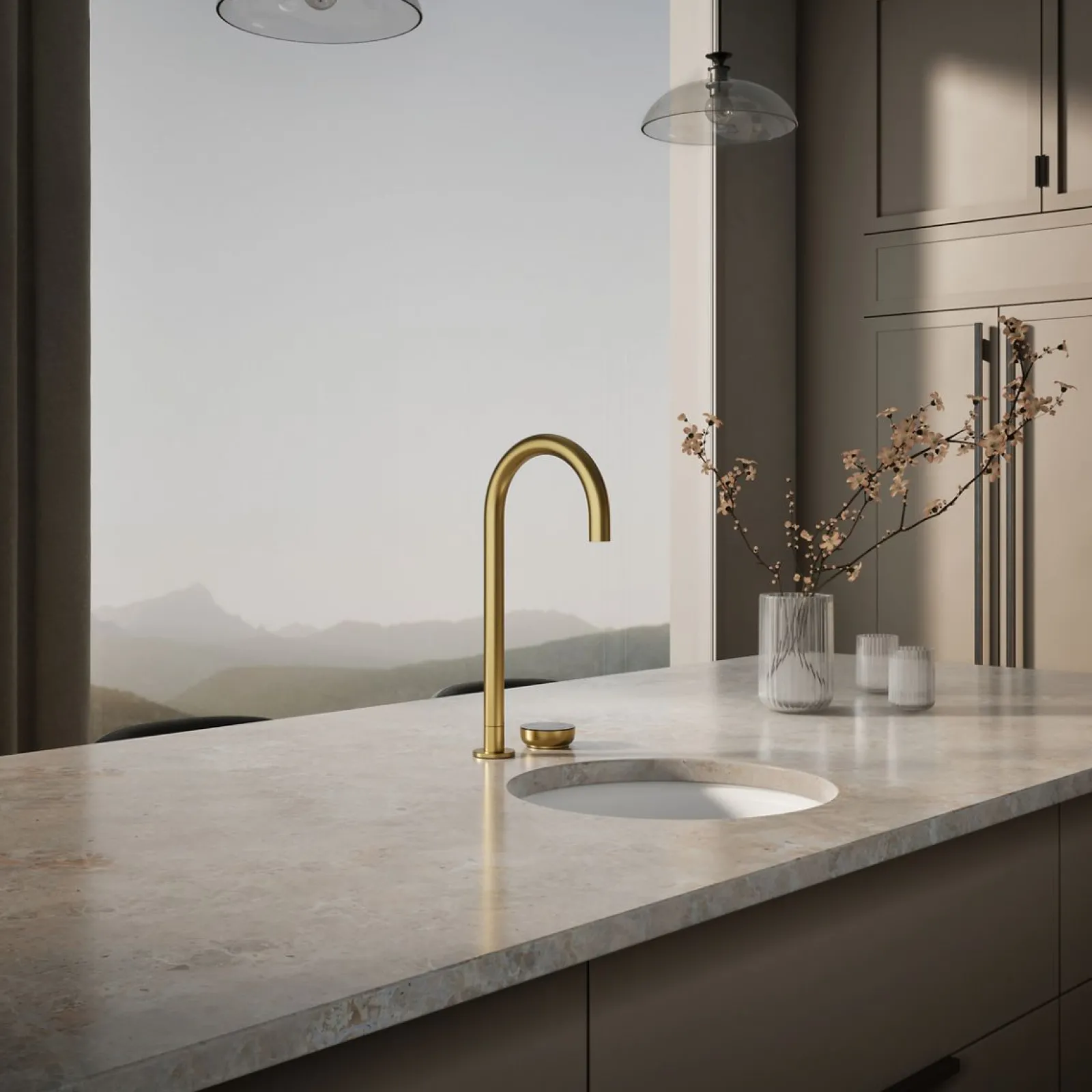 4-in-1 tall arc beverage faucet^Kohler New