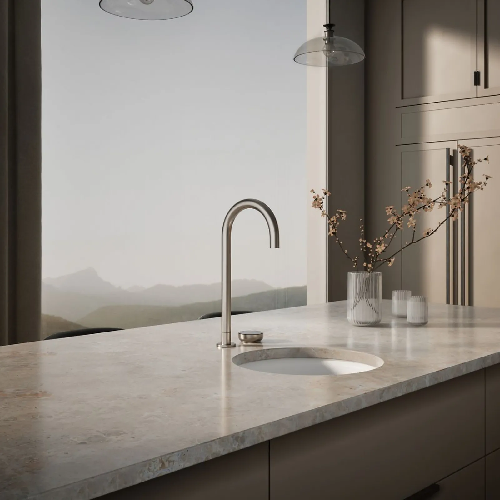 4-in-1 tall arc beverage faucet^Kohler New