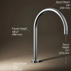 Laminar deck-mount non-diverter bath spout^Kohler Outlet