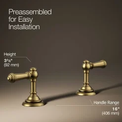Lever bathroom sink faucet handles^Kohler Clearance