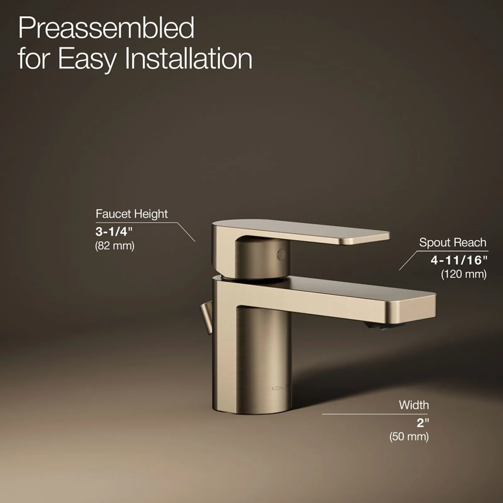 Low single-handle bathroom sink faucet, 1.0 gpm^Kohler Sale