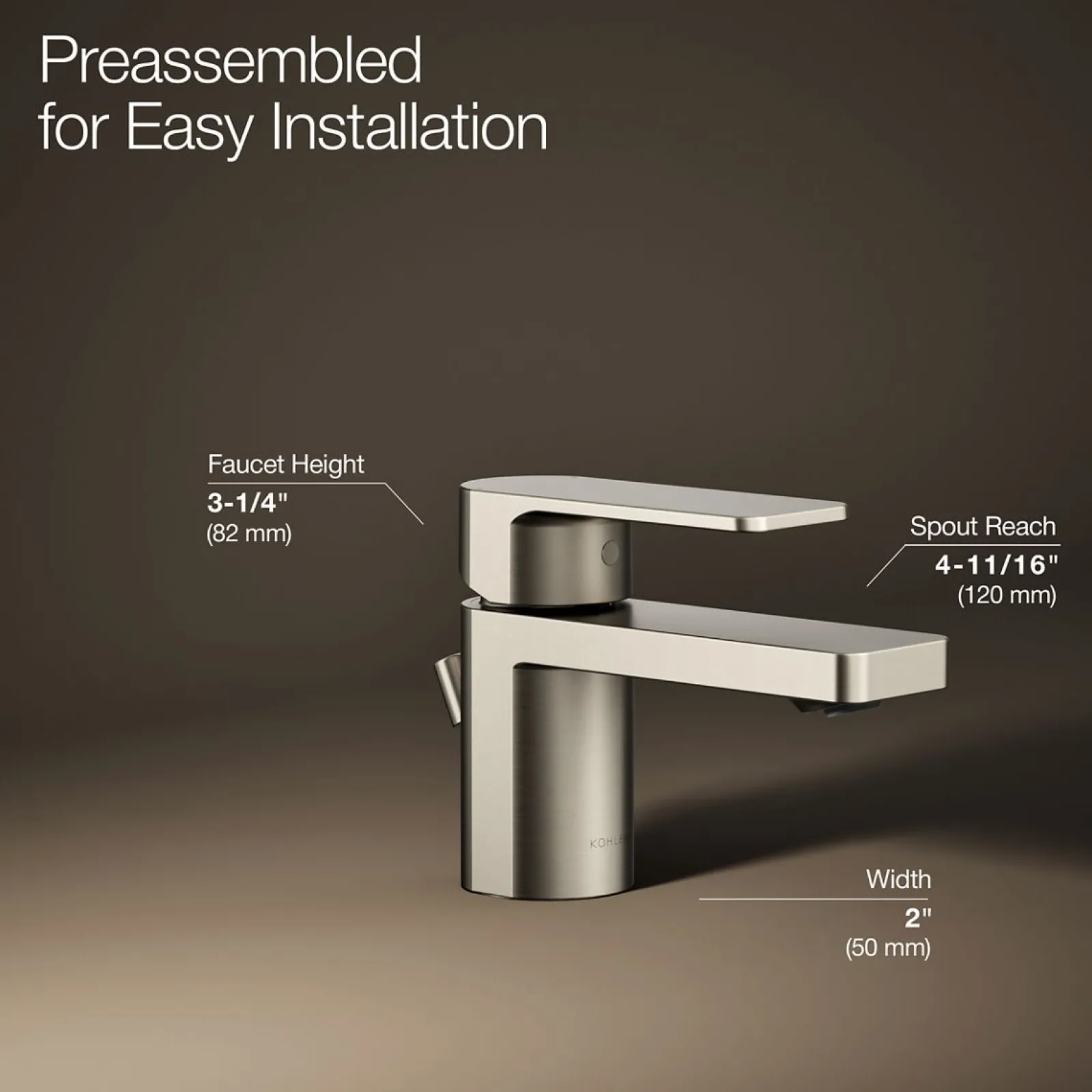 Low single-handle bathroom sink faucet, 1.2 gpm^Kohler Clearance