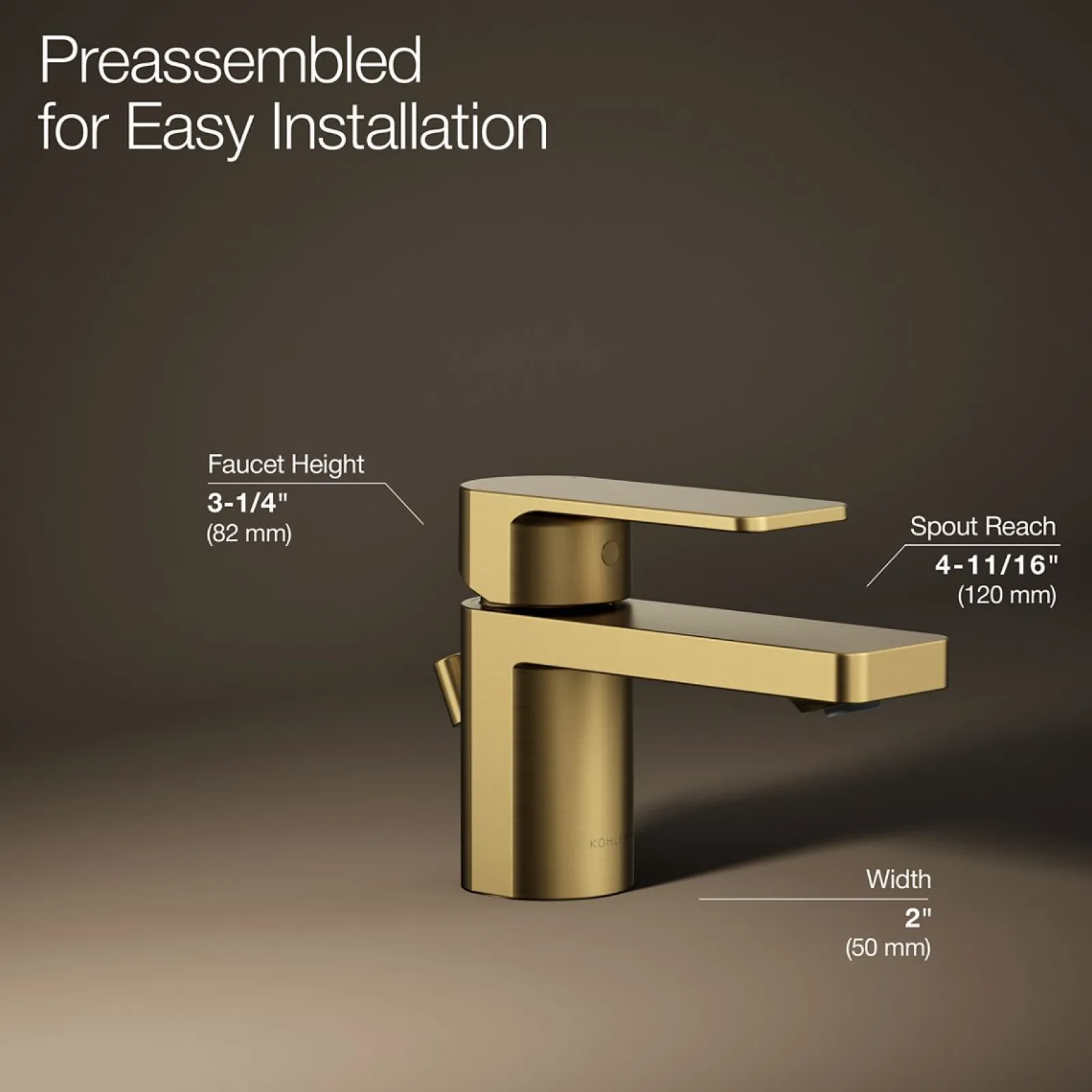Low single-handle bathroom sink faucet, 1.2 gpm^Kohler Clearance