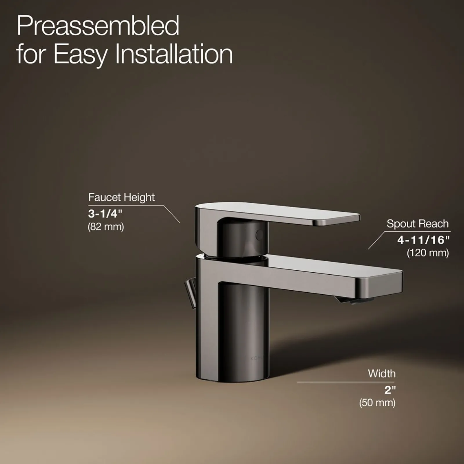 Low single-handle bathroom sink faucet, 1.2 gpm^Kohler Clearance