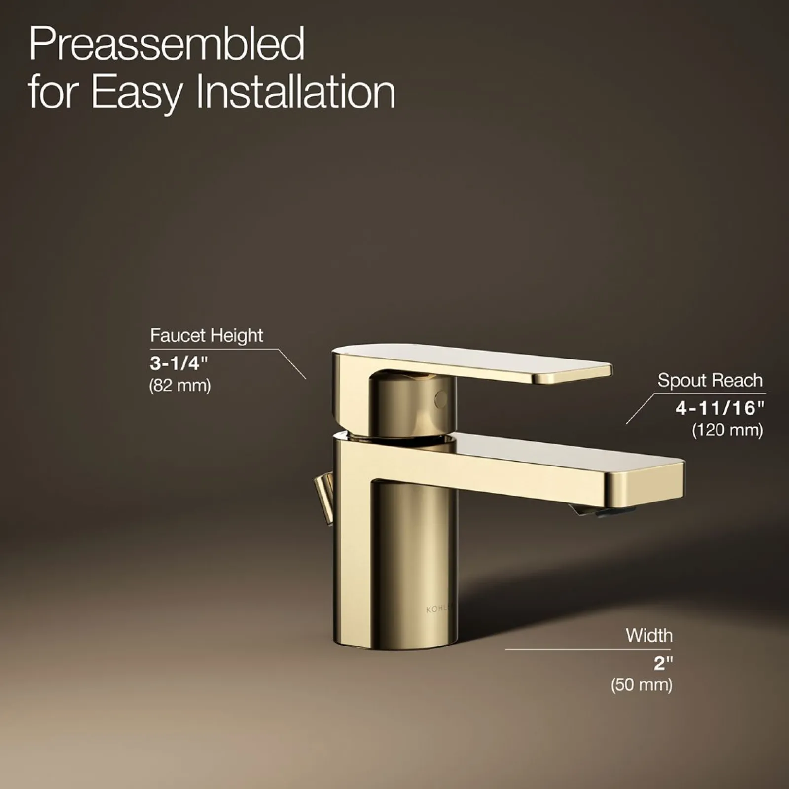 Low single-handle bathroom sink faucet, 1.2 gpm^Kohler Clearance