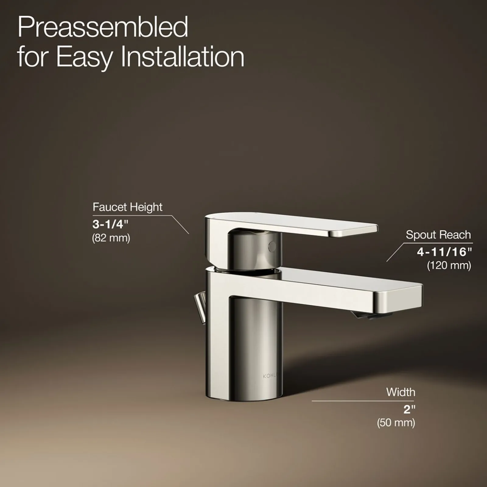 Low single-handle bathroom sink faucet, 1.2 gpm^Kohler Clearance